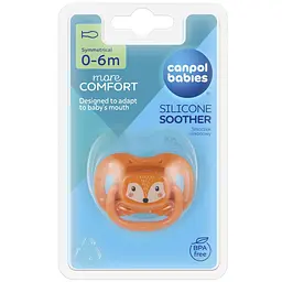 Пустушка силіконова симетрична Canpol babies Cute Animals 0-6 міс. 1 шт. колір в асортименті (34/924) - мініатюра 9