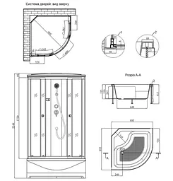 Душовий бокс Kroner KRP Enzo - WD.C.T.F. (CV029571) - мініатюра 23