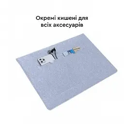 Чохол до ноутбука AirOn 13,3" Premium Grey (4822356710620) - мініатюра 6