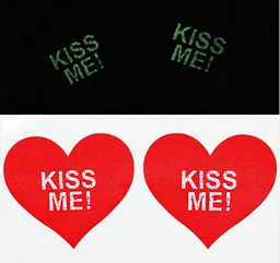 Наклейки на соски що світяться Афродита Наклейки Kiss Me 89157 - мініатюра 2