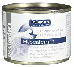 Вологий дієтичний корм для котів Dr.Clauder's Hypoallergen Diet при харчових алергіях 200 г