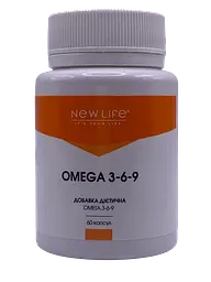 Омега-3-6-9 New Life ПНЖК 60 капсул - мініатюра 2