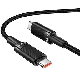 Дата кабель Hoco U153 Extreme Type-C to Type-C 100W (1.2m) Black - мініатюра 4