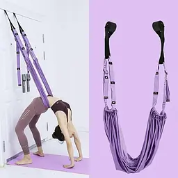 Гойдалка гамак  підвісний Good Idea Athlanta Yoga Rope для флай йоги та пілатесу Фіолетовий - мініатюра 4