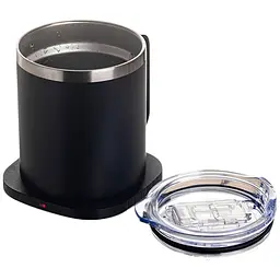 Чашка TheGeneral ThermoHub з підігрівом бездротовою зарядкою та LED індикатором 15W 330 мл чорна (40021321-01) - мініатюра 3