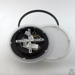 Люстра керована світлодіодна VEGA TRIPLE 3R 70 Вт 490х490х60 мм Чорно-Біла ESLLSE - мініатюра 8