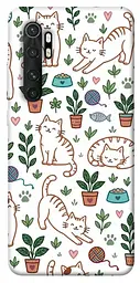 TPU чохол Demsky Cats pattern для Xiaomi Mi Note 10 Lite