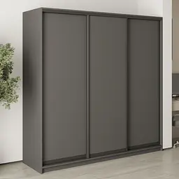 Шафа-купе тридверна MebelStar Стандарт BG 3ДСП 210x45x210 см Антрацит (MBS-8235)