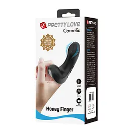 Вібратор Pretty Love Camelia Honey Finger 9.6 см (чорний) - мініатюра 22