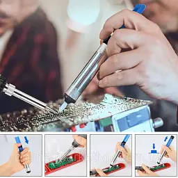 Набір для паяння з мультиметром, 19 шт., 60 Вт, Soldering kit / Паяльний набір / Паяльник з регулятором температури - мініатюра 8