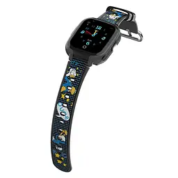 Дитячий смарт годинник телефон Lemfo D7 з GPS трекером, 4G SIM-картою, відеодзвінками, прослуховуванням, камерою, кнопкою SOS, IP67 та роботою до 5 днів Чорний - мініатюра 2