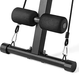 Складана регульована лава для тренувань Gymtek XL400 з еспандерами для дому - мініатюра 8