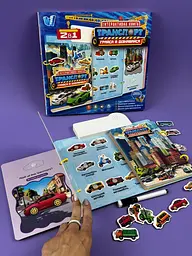Інтерактивна книга планшет "Транспорт" 36125 "WToys", озвучено українською мовою, звукові ефекти, цікаві факти - мініатюра 3