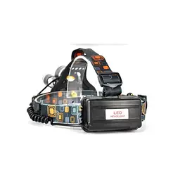 Ліхтар налобний світлодіодний 3 LED Cree T6 2Q5 1500 люмен 2x18650 Police RJ-3000