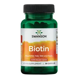 Биотин Biotin 5000 mcg - 30 caps