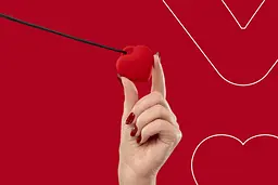 Мінівібратор "Сердечко" FairyGasm PleasureStone red, 9 режимів, на шнурку - мініатюра 6