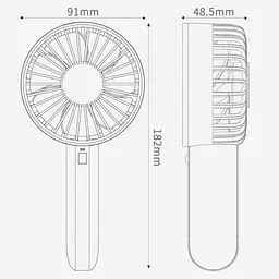 Портативний вентилятор Xiaomi VH Portable Handheld Fan (F03) Blue - мініатюра 8