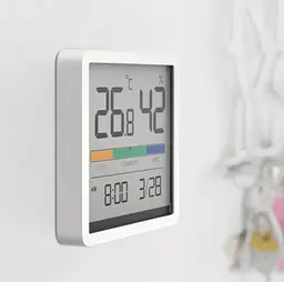 Годинник-термогігрометр Miiiw Temperature Humidity Clock [NK5253] білий [58021] - мініатюра 3