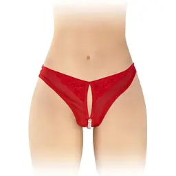 Трусики з перлами та доступом Fashion Secret Sophie Red One size