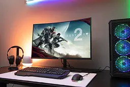 Монітор 2E Gaming 31.5" G3223B 2xHDMI DP VA 2560x1440 165Hz 1ms CURVED FreeSync HAS teh0014228 - мініатюра 4