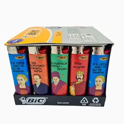 Запальнички Bic J23 Українські Постаті блок 50 шт - мініатюра 2