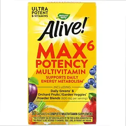 Мультивітаміни, Max6 (With Iron) - 90 vcaps