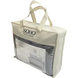 Комплект постільної білизни Soho Gray Євро з легкою ковдрою 200 х 230 см (03-BT-7173-Gray) - мініатюра 2
