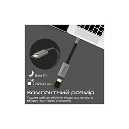 Перехідник USB-C to HDMI 4K30Hz grey Promate (medialink-h1.grey) - мініатюра 5