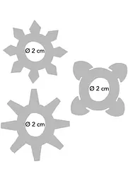 Ерекційне кільце ToyJoy Tickle C-Rings, 3шт (фіолетовий) - мініатюра 2