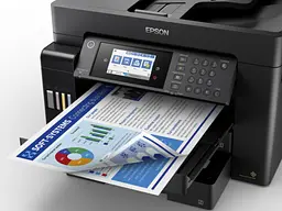 Epson БФП ink color A3 EcoTank L15160 32_32 ppm Fax ADF Duplex USB Ethernet Wi-Fi 4 inks Pigment - мініатюра 2