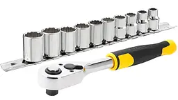 Набір торцевих головок Stanley із тріскачкою 3/8" 11 шт