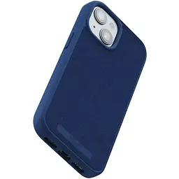Чохол-накладка Njord Suede MagSafe Case Blue для iPhone 15 Plus (NA52SU01) - мініатюра 6