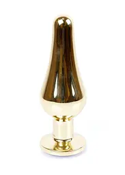 Анальна пробка Jawellery Gold BUTT PLUG Green Boss Series 64-00069 101642 - мініатюра 3