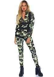 Еротичний костюм десантниці Leg Avenue Pretty Paratrooper M, комбінезон, портупея - мініатюра 3