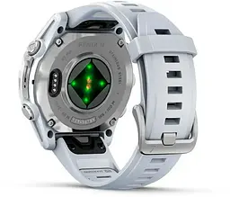 Смарт-годинник Garmin Fenix 8 43mm AMOLED Silver with Whitestone Silicone Band (010-02903-00) - мініатюра 2