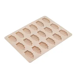 Форма силіконова для випікання печива Мадлен на 18 мушель 32х24х1.4 см C380, Kitchen Master Бежевий 87169 - мініатюра 4