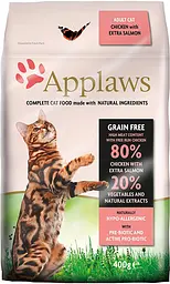 Сухий корм для котів Applaws Adult Cat Chicken with Extra Salmon 400 г (AL-1418)