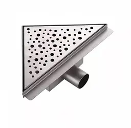 Кутовий трап для душу Gappo нержавіюча сталь, 200x200 мм G82020-1