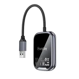 Адаптер ACEFAST QC1 CarPlay wireless adapter for car Metal Gray (6974316285793) - мініатюра 5