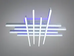 Стельова LED люстра Diasha 7012WH LED 3color dimme біла 136 Вт пульт димер підсвітка - мініатюра 2