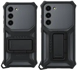 Оригінальний протиударний чохол для Galaxy S23 Plus (S916) Samsung Rugged Gadget Case EF-RS916CBEGRU Titan - мініатюра 8
