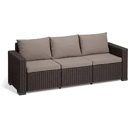 Комплект садових меблів Allibert Keter California 3 seater коричневий - мініатюра 2