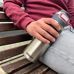 Термопляшка Kambukka Elton Insulated 750 мл чорно-срібляста (11-03025) - мініатюра 4