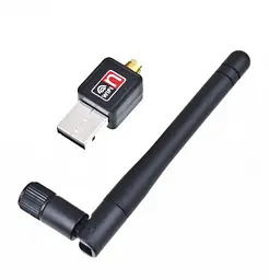 Адаптер Dynamode USB 2.0 WiFi со съемной антенной, стандарт IEEE 802.11n/g/b, скорость 150 Мбит/с