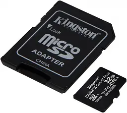 Карта пам'яті Kingston microSDXC 32GB Canvas Select Plus A1 C10 + SD адаптер [SDCS2/32GB] [47069] - мініатюра 5