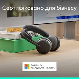 Навушники Logitech Zone Wireless 2 ES for Business Graphite (981-001512) - мініатюра 7