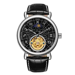 Наручний годинник чоловічий 8271 Silver-Black Winner acs0029762