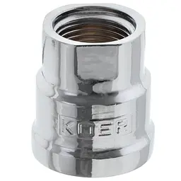Муфта редукційна Koer 1/2"x3/8" (хром) Kf.C0406.chr KF0121 - мініатюра 3
