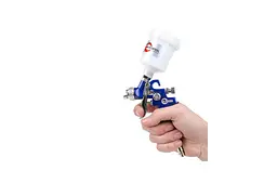 Пневматичний фарбопульт HVLP Intertool верхній бак 125 мл x 0.8 мм PT-0101 - мініатюра 9