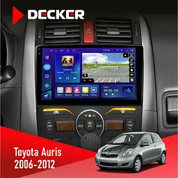 Штатна магнітола Toyota Auris 2006-2012 Decker D9-009 4x64, DSP, 4G, 2k Decker (НФ-00008466)